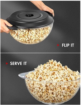 Popcorn Machine, 6-Quart Popcorn Popper maker, Nonstick Plate, Electric Stirring with Quick-Heat Technology, Cool Touch Handles (Red & Black) - Image 9