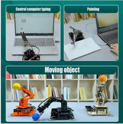 Adeept 5DOF Robot Arm Kit Arduino Compatible STEM Educational DIY Robot TI - Image 5