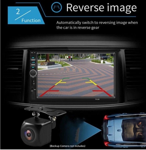 7" Double 2 DIN Bluetooth Head Unit Car Stereo Touch Screen Radio FM TF USB AUX - Image 6