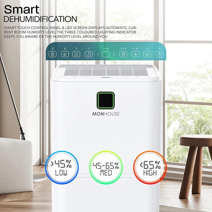 MONHOUSE 12L/Day Digital Dehumidifier - Image 5