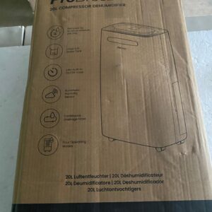 Pro Breeze 20L/Day Smart Dehumidifier with Digital Humidity Display