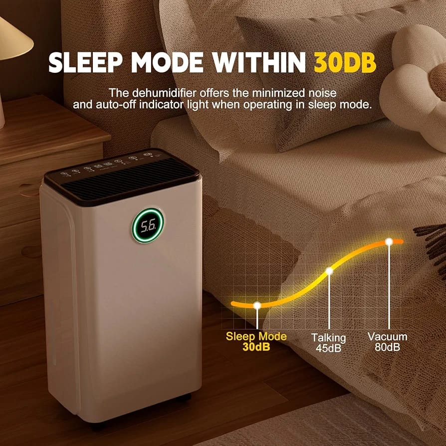 10L/Day Dehumidifier Real-Time Digital Humidity Display & Control - Image 6