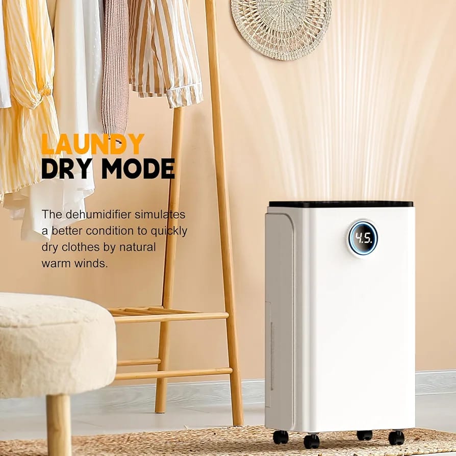 10L/Day Dehumidifier Real-Time Digital Humidity Display & Control - Image 5