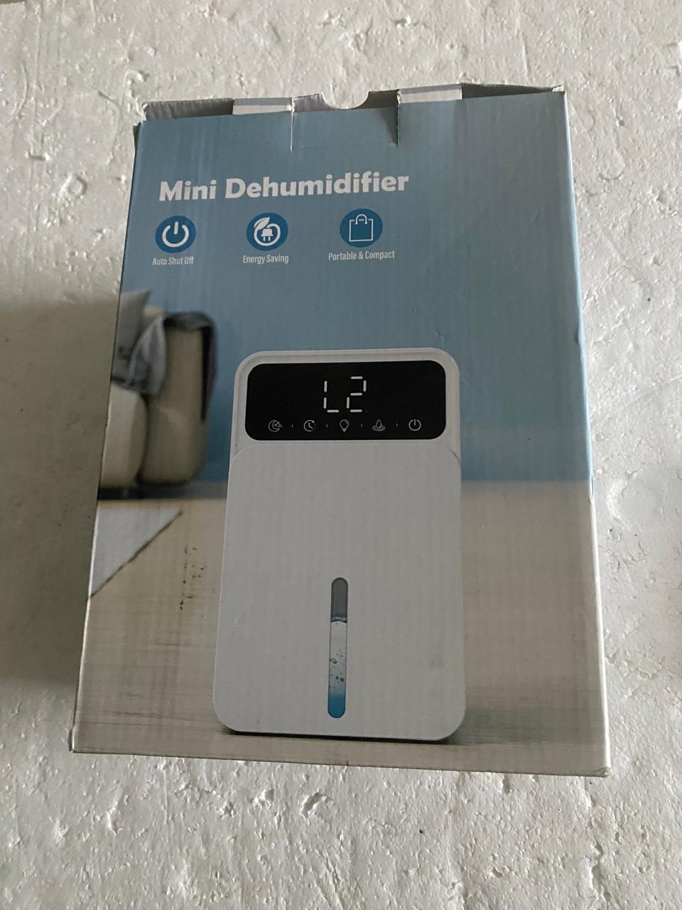 Dehumidifiers for Home, 1500ML Quite Dehumidifiers for Bedroom, Portable Electric Bathroom Dehumidifier, 12H Timer, Automatic Shutoff, 7 Colorful Lights, Mini Dehumidifier for Drying Clothes