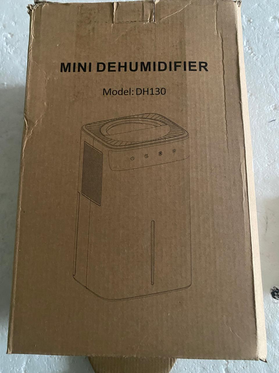 EVARY Portable Dehumidifier DH130-EU-W-CP, White, 1L/day, Intermittent Operation