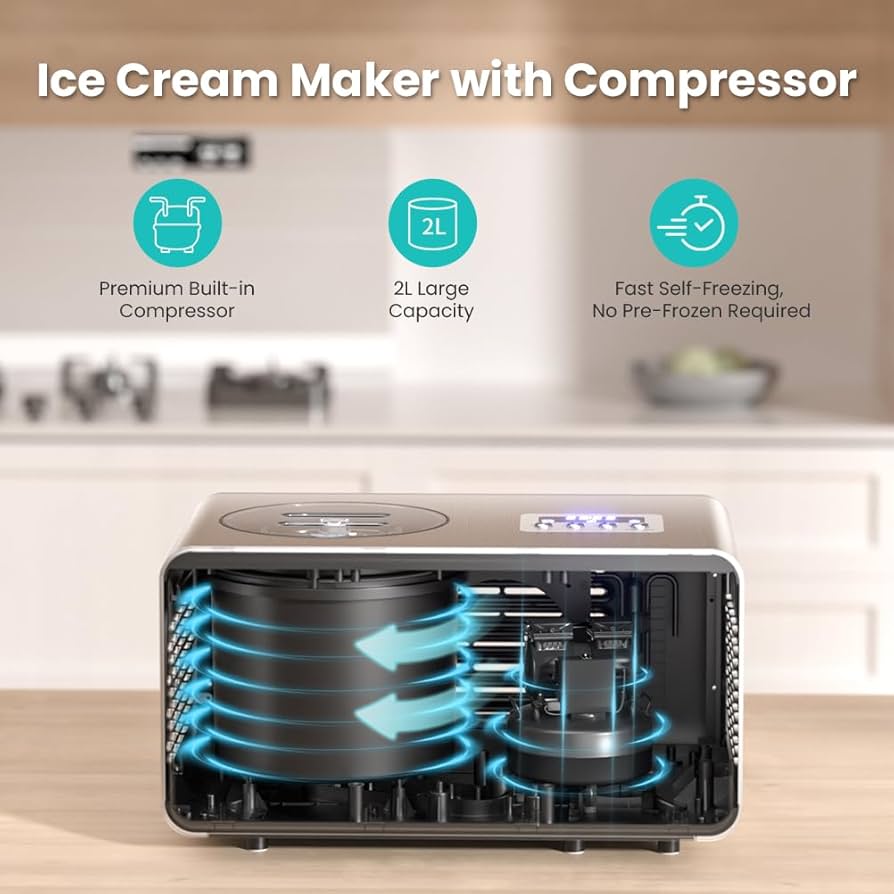 Ice Cream Maker with 2L Compressor - Image 7