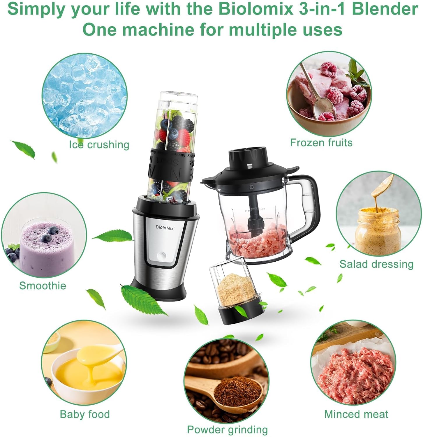 BioloMix Blender and Food Processor Combo - Image 5
