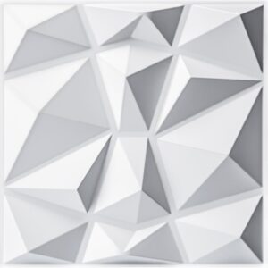 The Art3d 3D Wall Panel (Model D094-1) in matte white