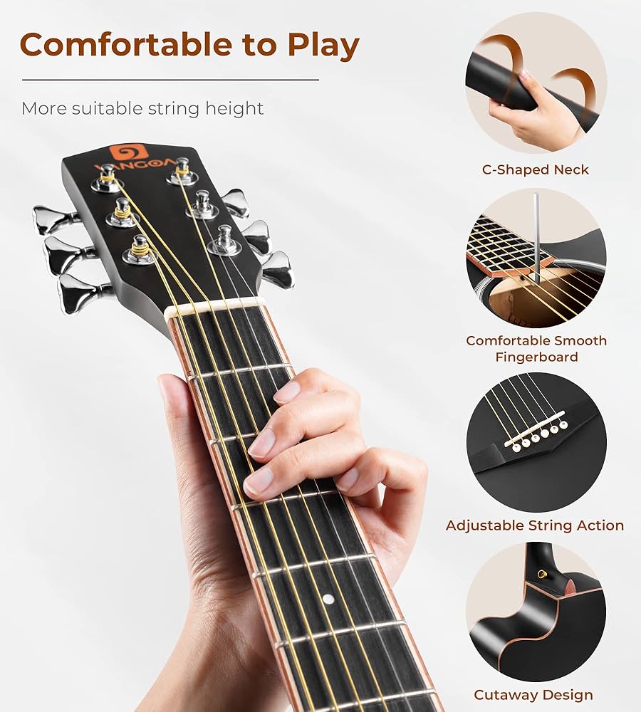 Vangoa Adult Acoustic Guitar - Image 5