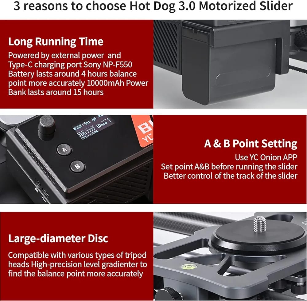 YC Onion Motorized Camera Slider - Image 6