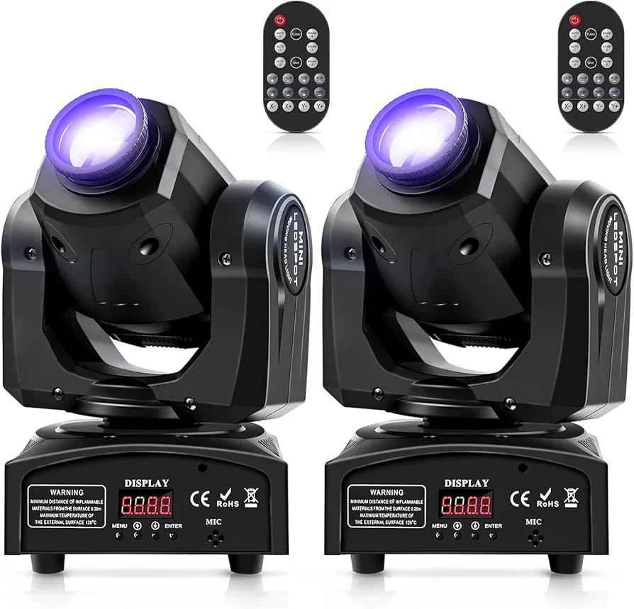 LED Moving Head Light Stage Lights with Remote Control