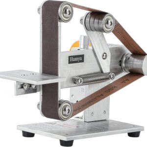 Huanyu Mini Belt Sander Micro Desktop Grinder Electric