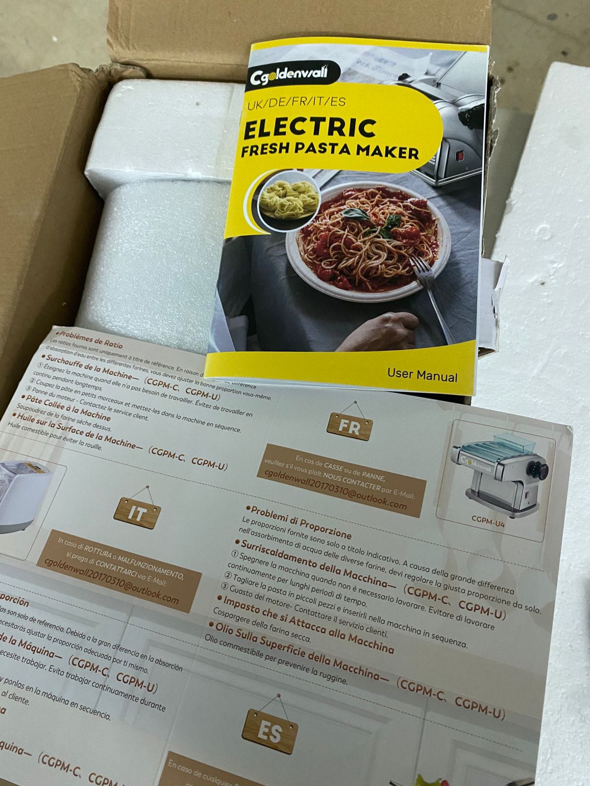 CGOLDENWALL Electric Pasta Making Machine - Image 2