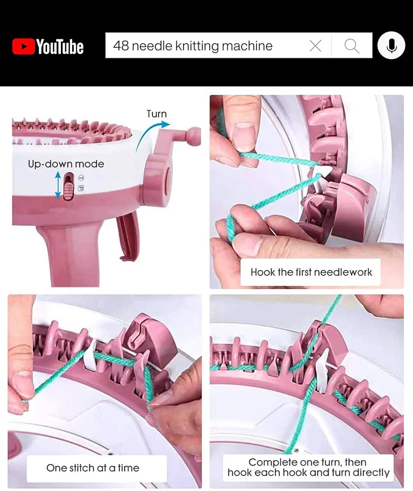 DoubleCare brand knitting machine, model NO.843 - Image 6