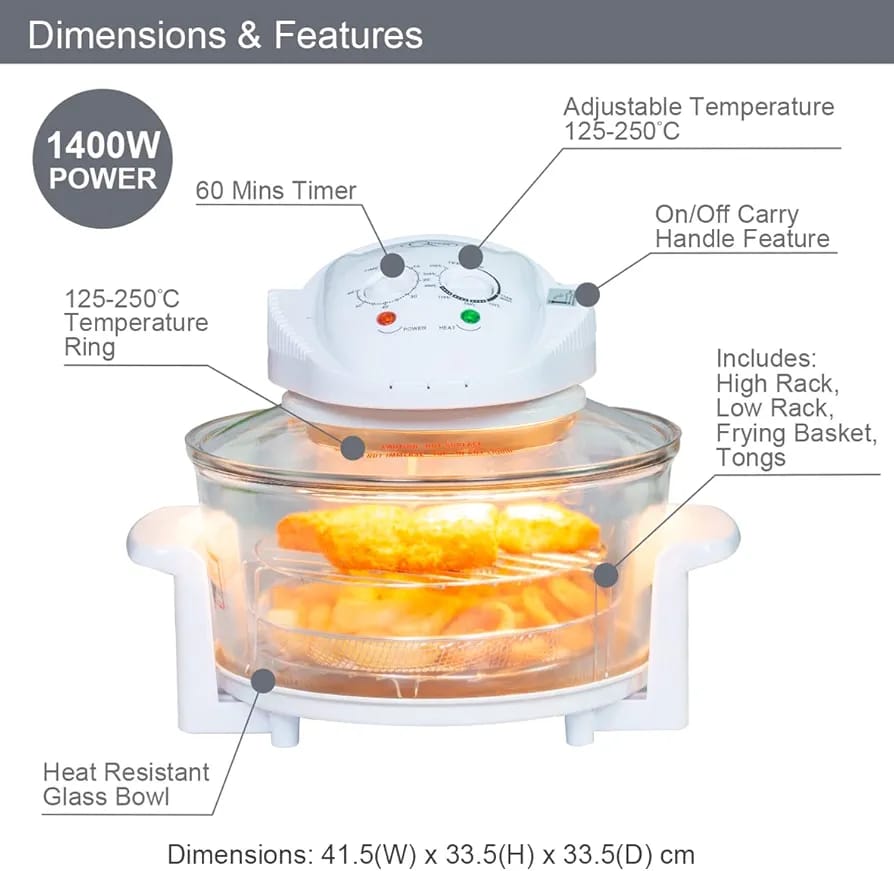 Baumann AH-C11 12L Electric Air Fryer Oven - Image 8