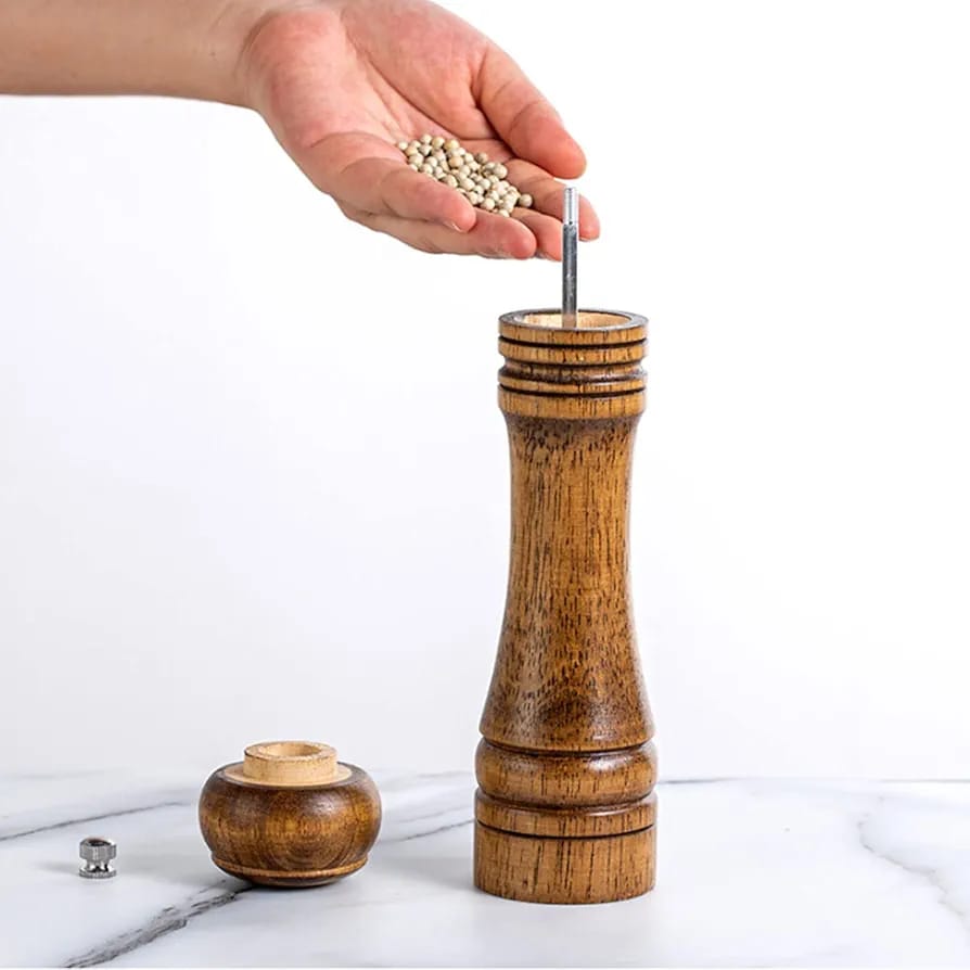 Wood Pepper Grinder Pepper Mill set - Image 6