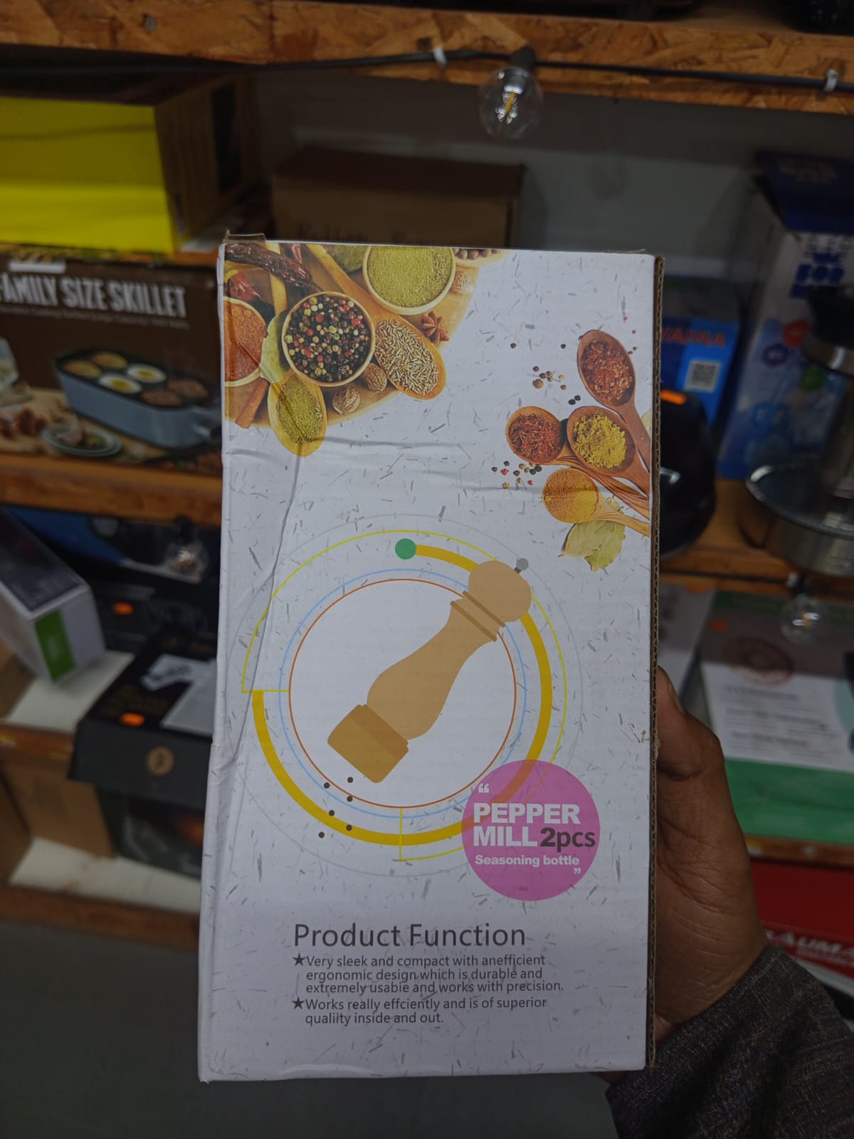 Wood Pepper Grinder Pepper Mill set - Image 2