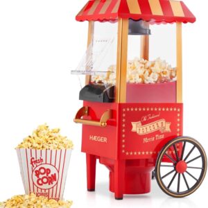 HAEGER Popper Popcorn Machine, 1200W, Free Oil