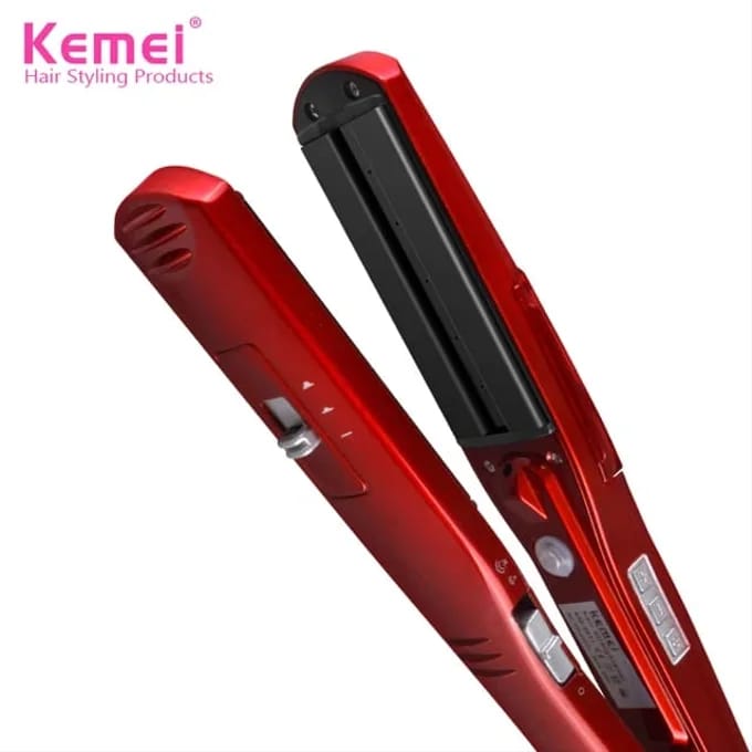 KEMEI KM3011 Steam Hair Straightener - Image 4