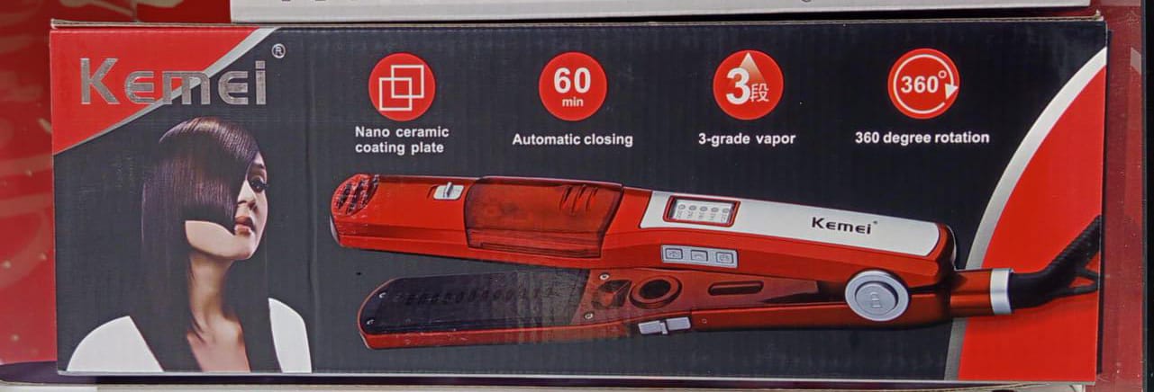 KEMEI KM3011 Steam Hair Straightener
