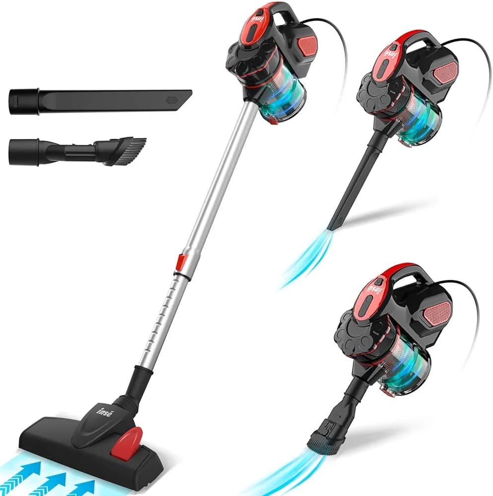 INSE Wired Broom Vacuum Cleaner