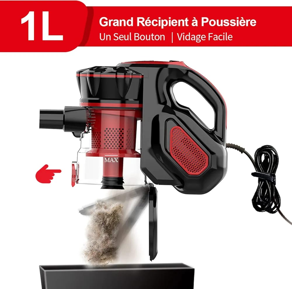 INSE Wired Broom Vacuum Cleaner - Image 7