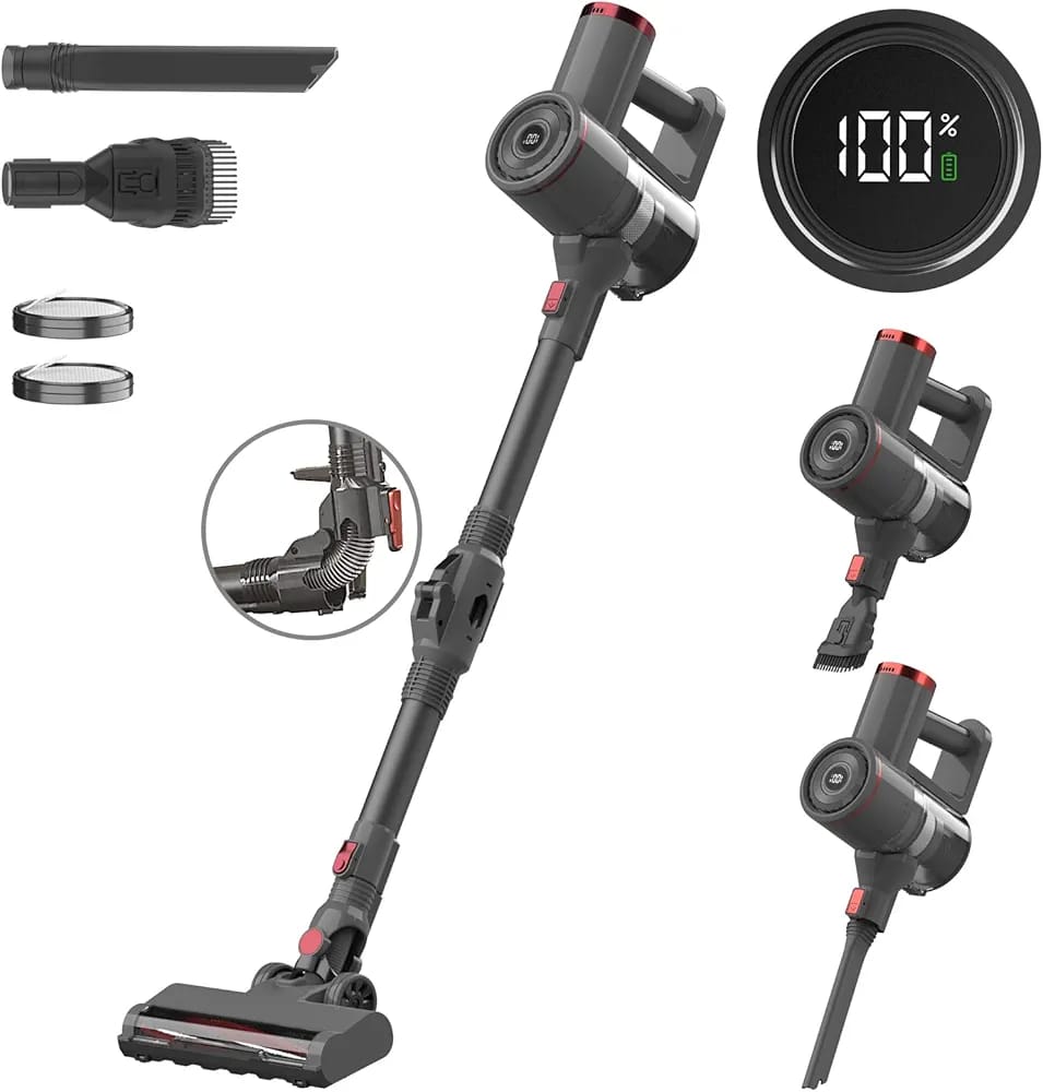 Cordless Vacuum Cleaner with Flexible Wand