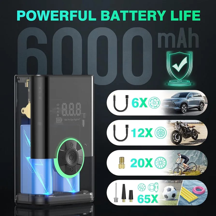 Brand Name - Kialloy Tyre Inflator Air Compressor - Image 9