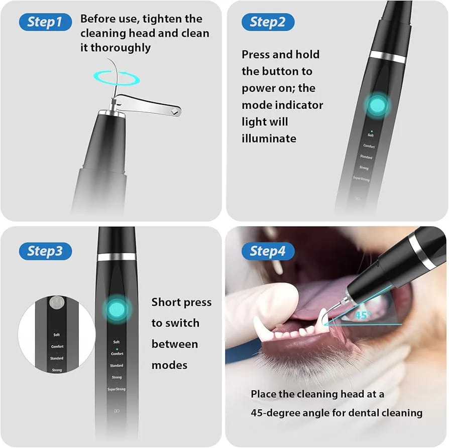 Ultrasonic dental calculus remover used for home oral hygiene - Image 7