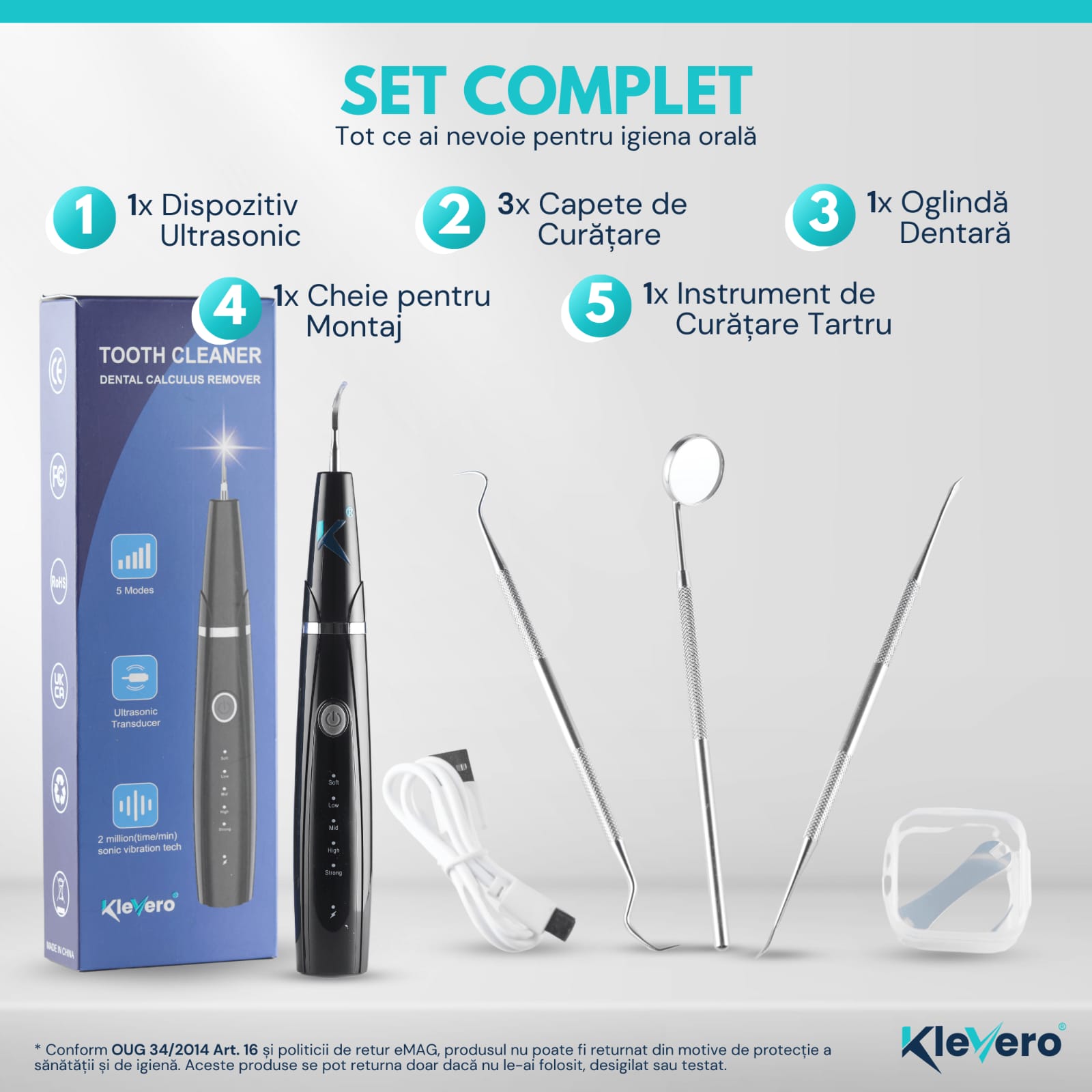 Ultrasonic dental calculus remover used for home oral hygiene - Image 3