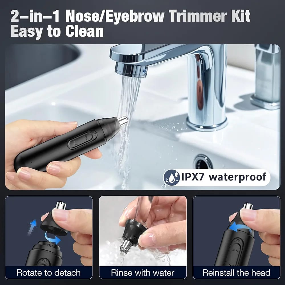 Rechargeable Nose Hair Trimmer for Men - Image 3