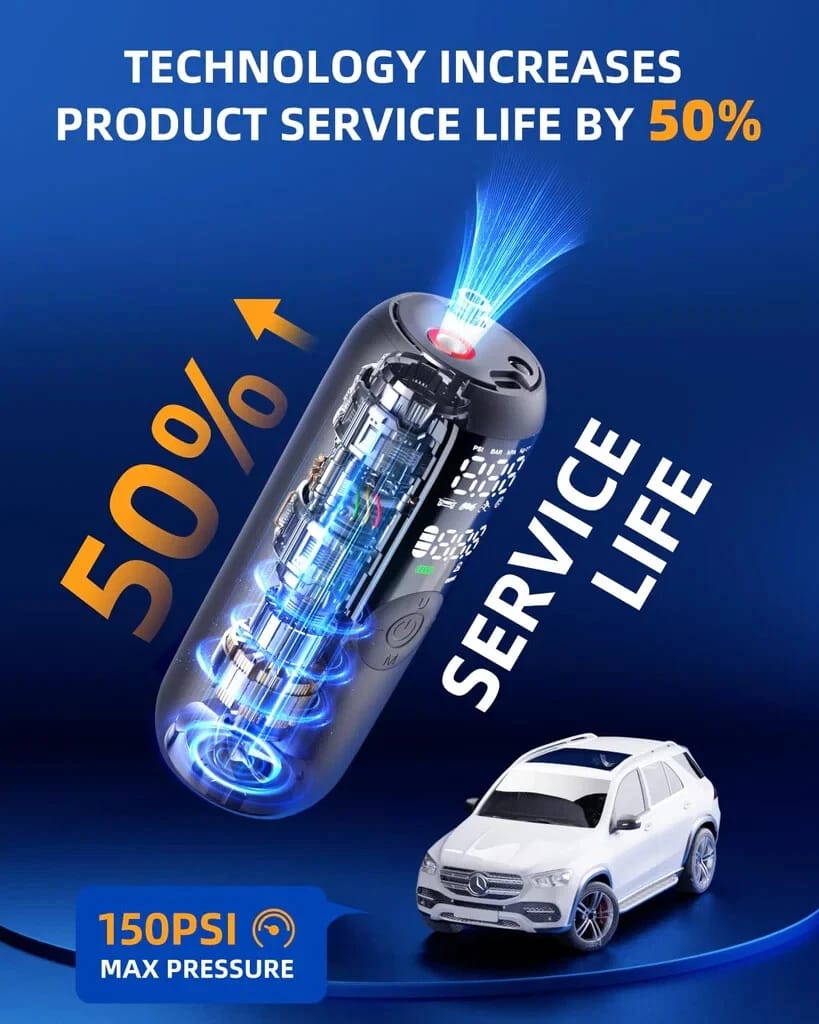 Woowind LP1 Bike Pump Bicycle Pump and Tire Inflator - Image 5