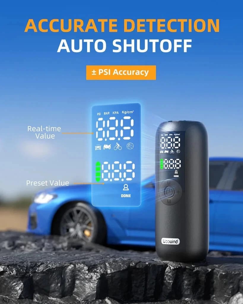 Woowind LP1 Bike Pump Bicycle Pump and Tire Inflator - Image 4