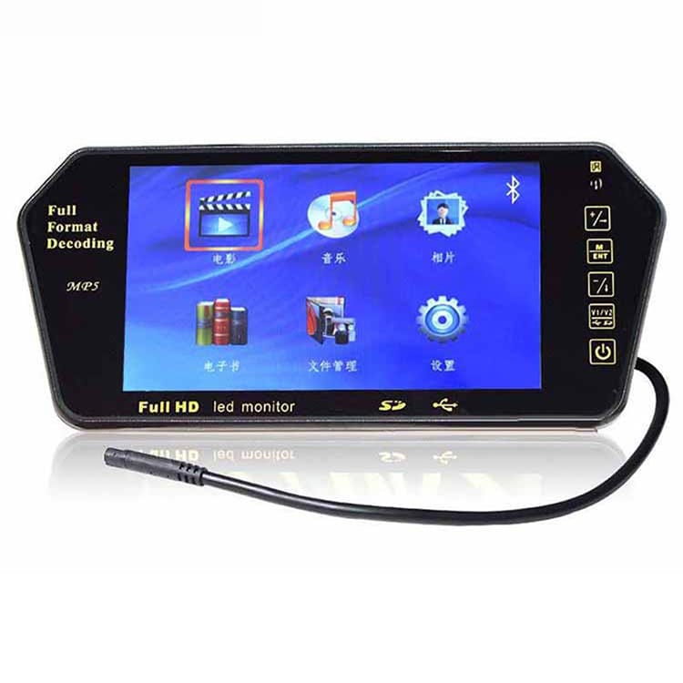7 Inch Rhombus MP5 RVM Rear View Mirror Monitor with BT - Image 3