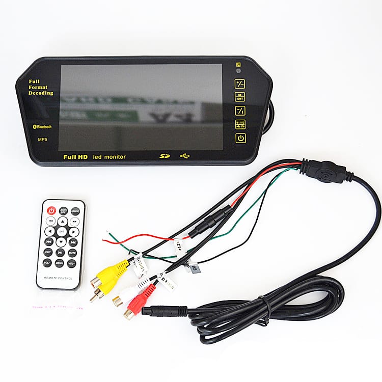 7 Inch Rhombus MP5 RVM Rear View Mirror Monitor with BT