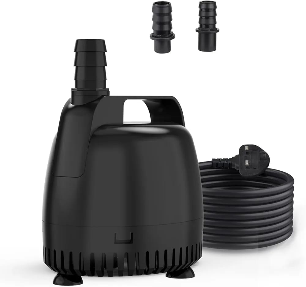 hygger Water Pump for Water Feature,3500L/H Submersible Water Pump for Fountain Pond Hydroponic Statuary Waterfall