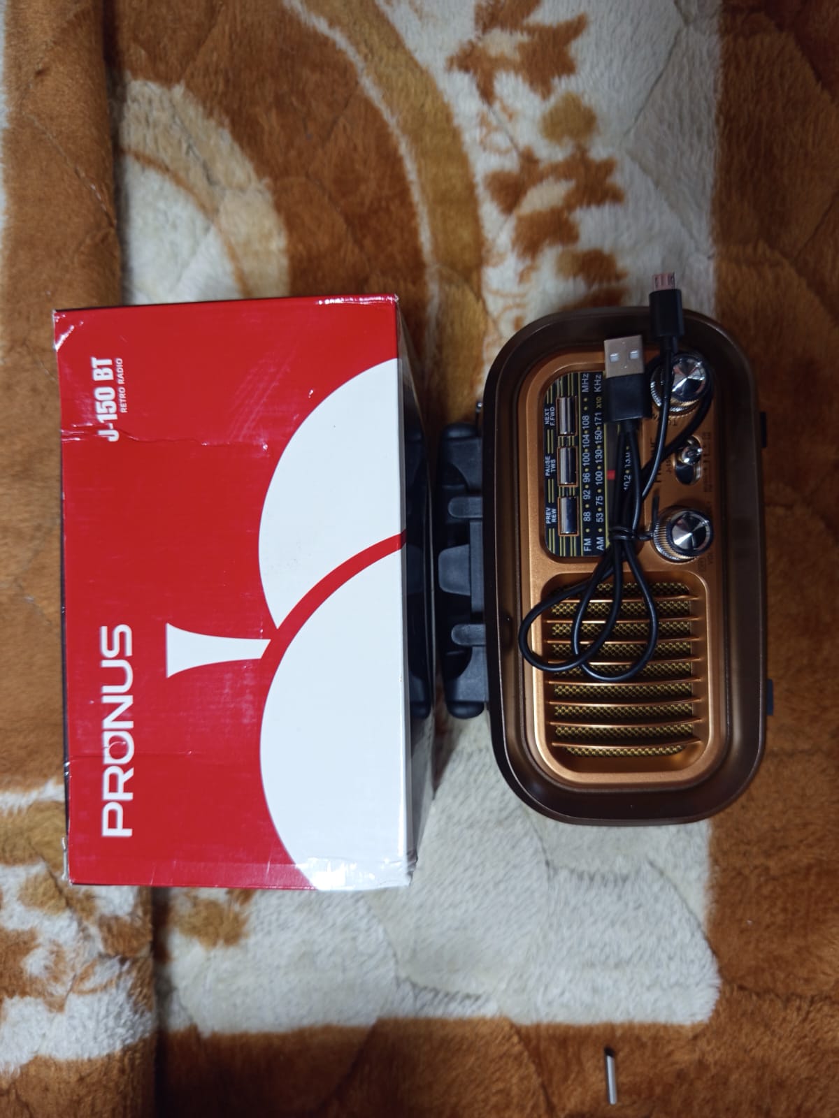 PRUNUS J-150 Portable Radio AM FM SW Bluetooth Speaker