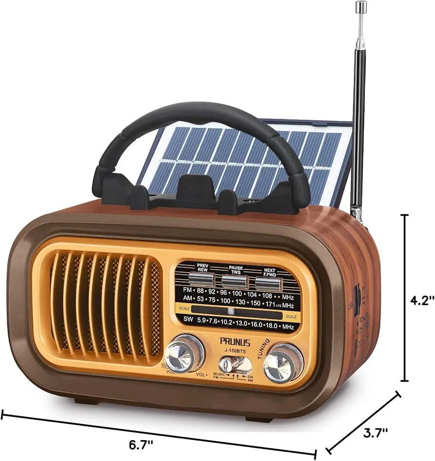 PRUNUS J-150 Portable Radio AM FM SW Bluetooth Speaker - Image 3