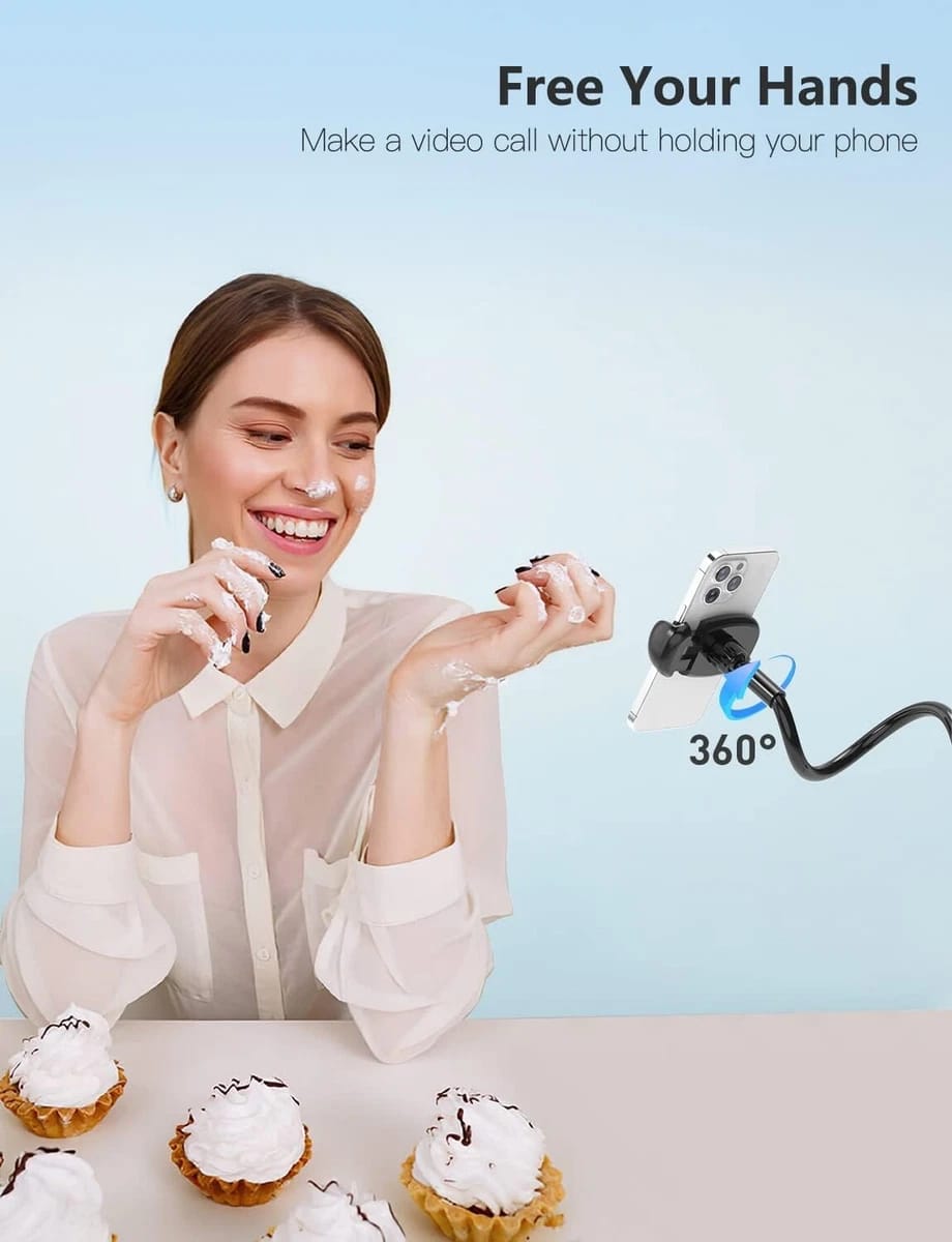 TRYONE Gooseneck Phone Holder Stand ANJ-18 Bed Des Mount for 4-7 inch Smartphone - Image 5