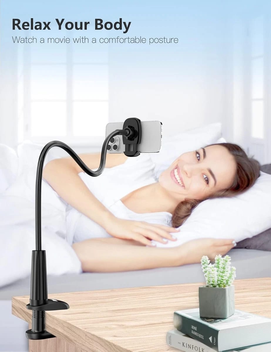 TRYONE Gooseneck Phone Holder Stand ANJ-18 Bed Des Mount for 4-7 inch Smartphone - Image 4