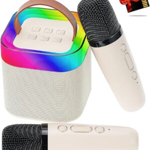 Karaoke Machine for Kids Birthday Gifts for Boys Girls-Beige