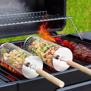 Nesting Rolling Grilling Basket