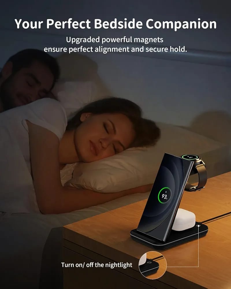 JoyGeek Charging Station for Samsung, 3 in 1 Induction Charger - Image 9