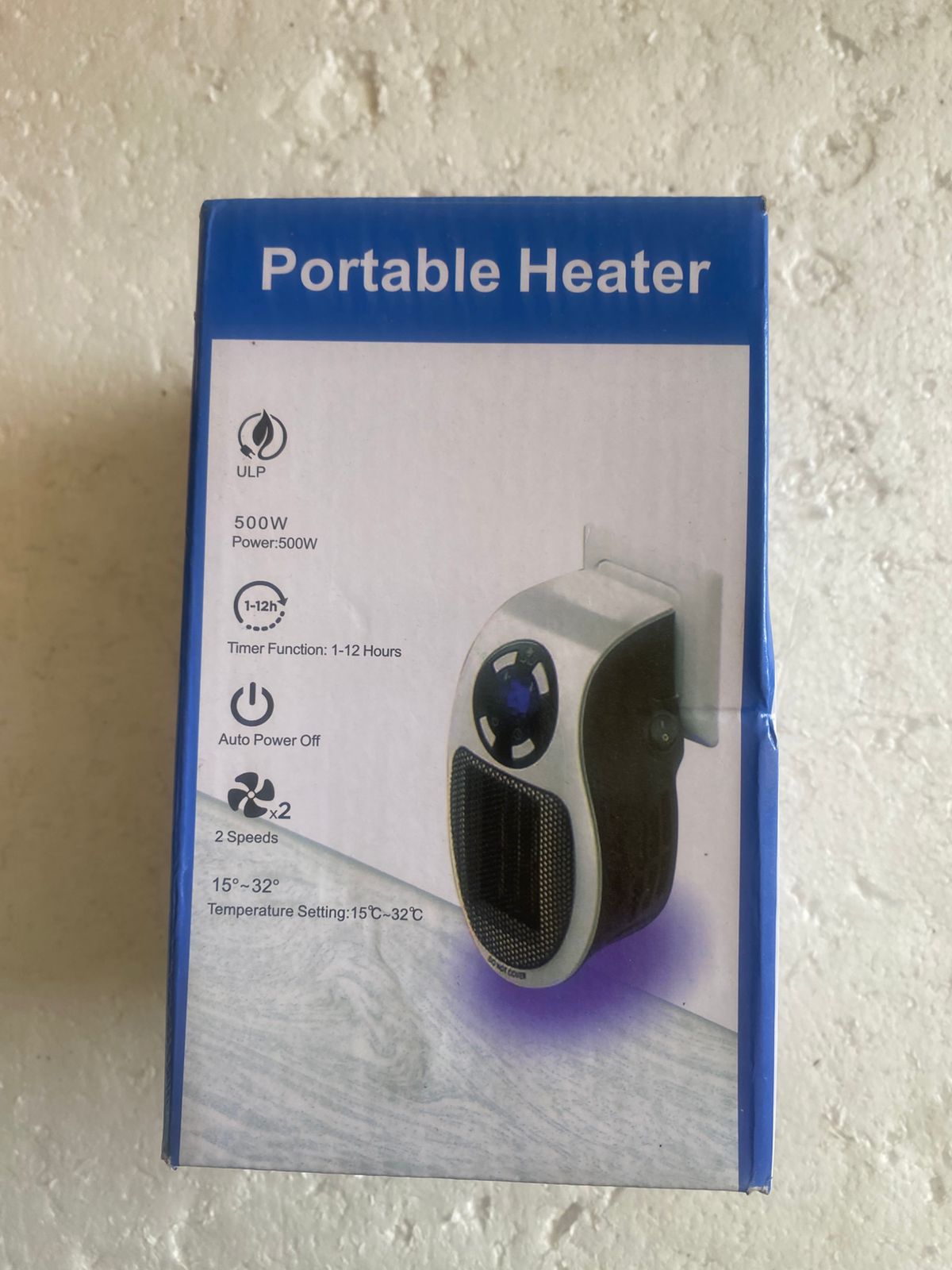 500W – Official Booster Heater, Fan Heater, Electric Wall Heater with Low Consumption, Programmable, Ceramic, Portable, Light and Compact, Remote Control, Fan Heater - Image 2