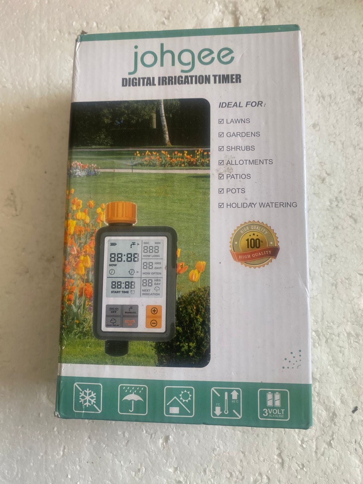 Watering Computer with 3 Inch Screen, Watering Clock with Automatic Irrigation, Rain Delay, Manual Control and Child Lock - Image 2