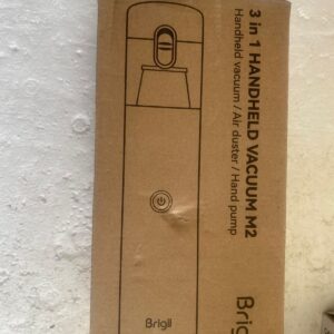 Brigii Mini Handheld Vacuum Cordless, 3 in 1-Car Vacuum & Air Duster & Hand Pump, 3 Kinds of Crevice Nozzles for Small Spaces, Crevices, Portable Rechargeable Cleaner-M1