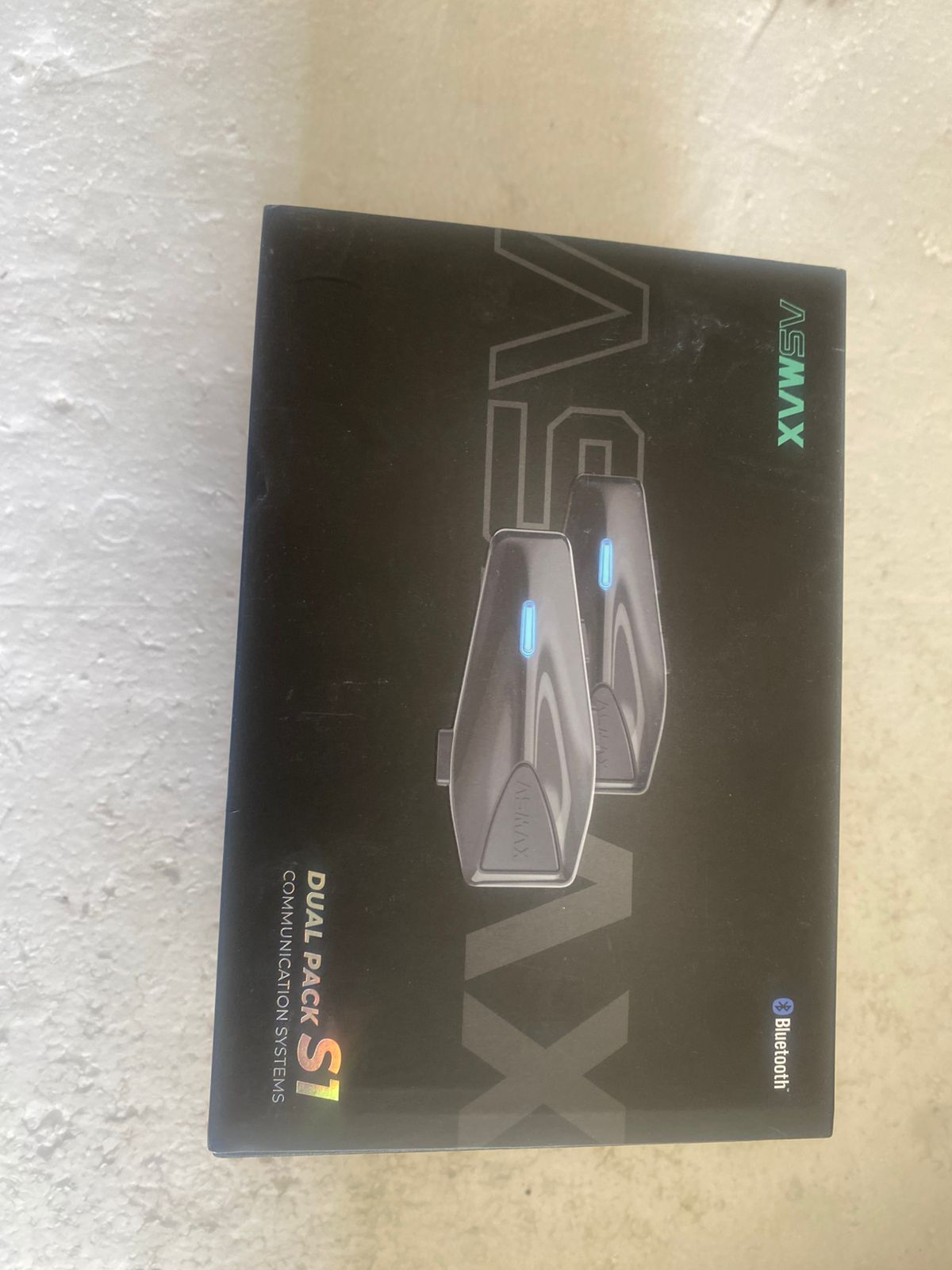 ASMAX S1 Helmet Bluetooth Headset with Smart Voice Control (Duel Pack), 8 Riders Mesh Motorcycle Intercom, Bluetooth 5.4 with Audio Multitasking/Music Sharing/FM Radio, Fit for Snowmobile/ATV - Image 2