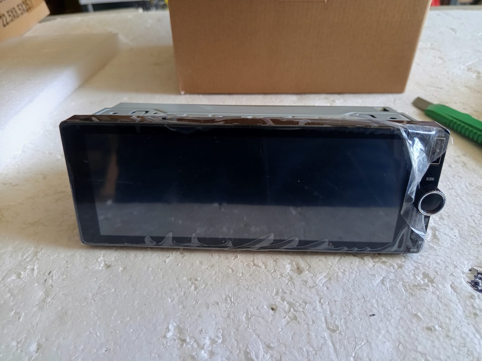 Wireless Car Radio CarPlay 1 DIN - 6.86 Inch Touch Screen Stereo Bluetooth Car Radio with Screen, Radio 1 Din Car Play Supports Mirror Link with Camera, RDS FM Radio/Type-C Recharge/Mic/SWC - Image 2