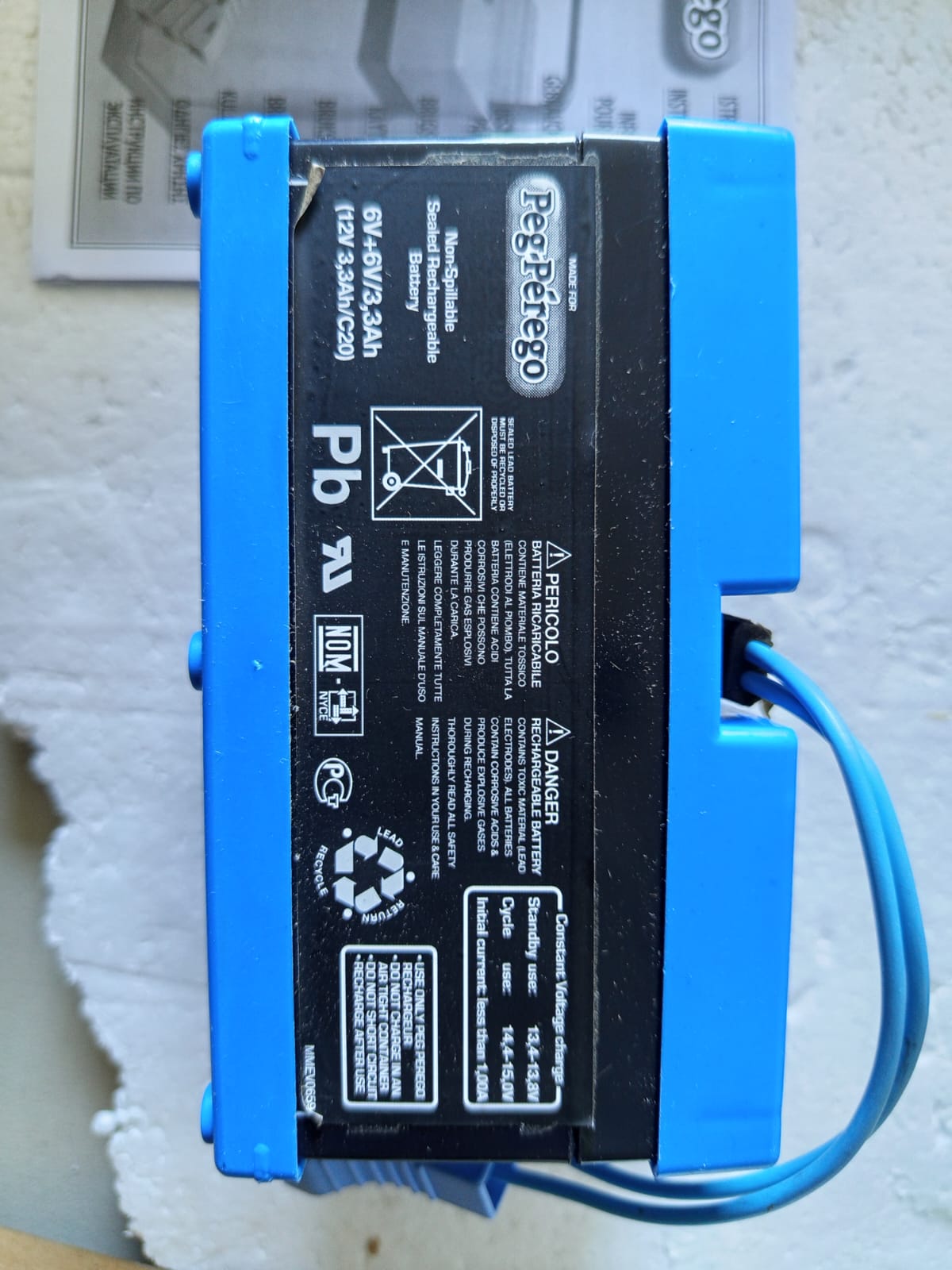 Peg Perego Official 12 Volt Replacement Battery for Ride on Toys. All Season Performance. Works with John Deere, Polaris, and Case IH licensed Peg Perego Ride on Toys - Image 2
