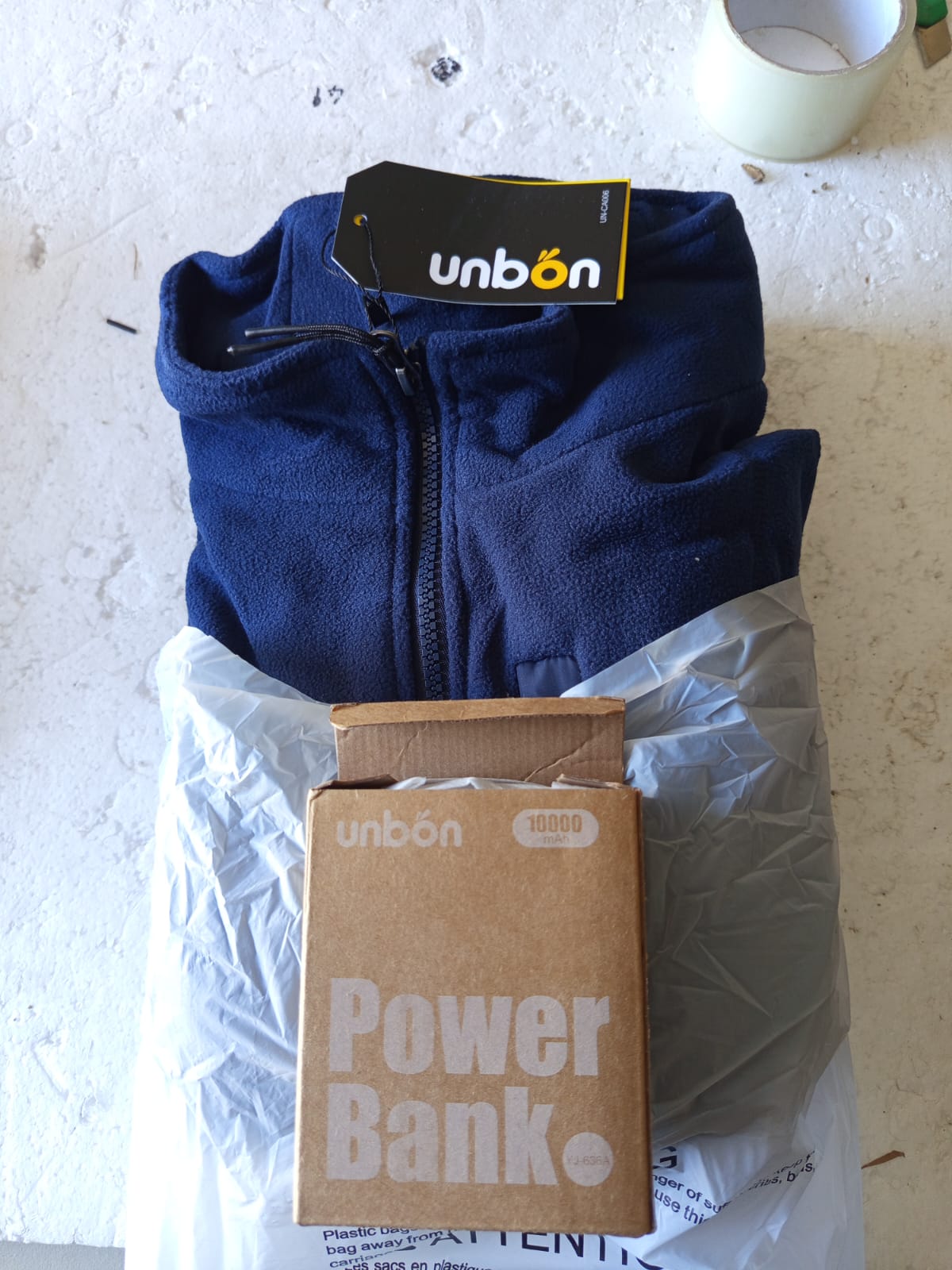 UNBON Men's Heated Jacket, Men's Heated Vest with Battery Included USB 10000mAh Electric, Heated Fleece Jacket with 3 Temperatures 6 Heating Zones Sleeveless for Motorcycle Hunting - Image 2